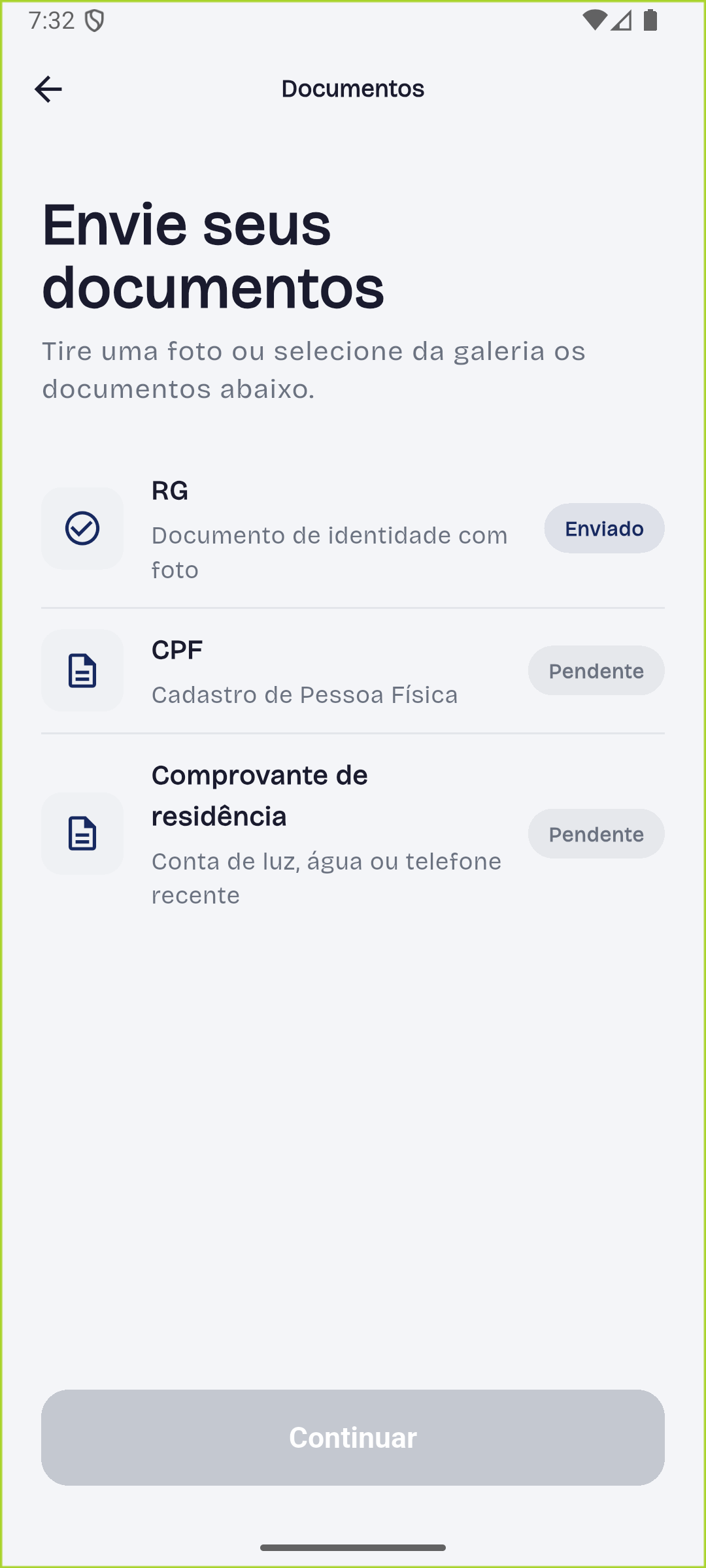 Envio de documentos